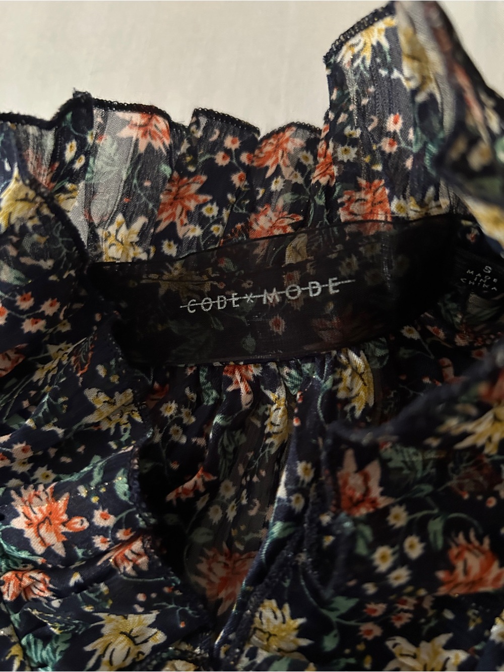 Floral Print Maxi Dress - Black & Blue - Picture 5 of 6